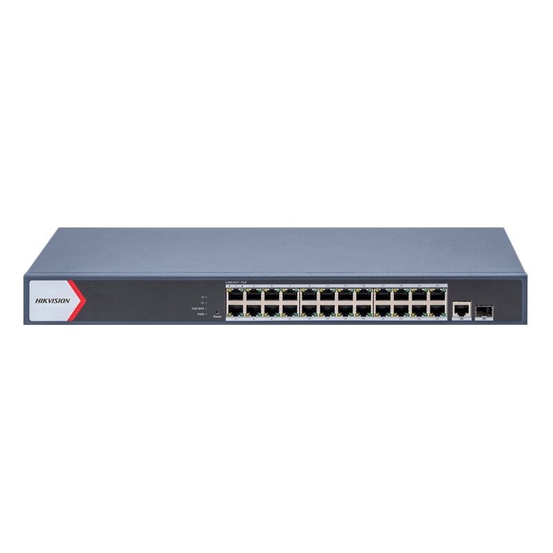 HIKVISION DS-3E1526P-EI/M 24 PORT GIGABIT + 1XRJ45/SFP UPLINK 225W 300 METRE POE MESAFE YÖNETİLEBİLİR RACKMOUNT SWITCH