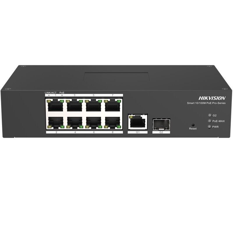 HIKVISION DS-3T1310P-SI/HS 8 PORT 10/100+1 PORT RJ45/1 PORT SFP UPLINK YÖNETİLEBİLİR 120W POE ENDÜSTRİYEL SWITCH