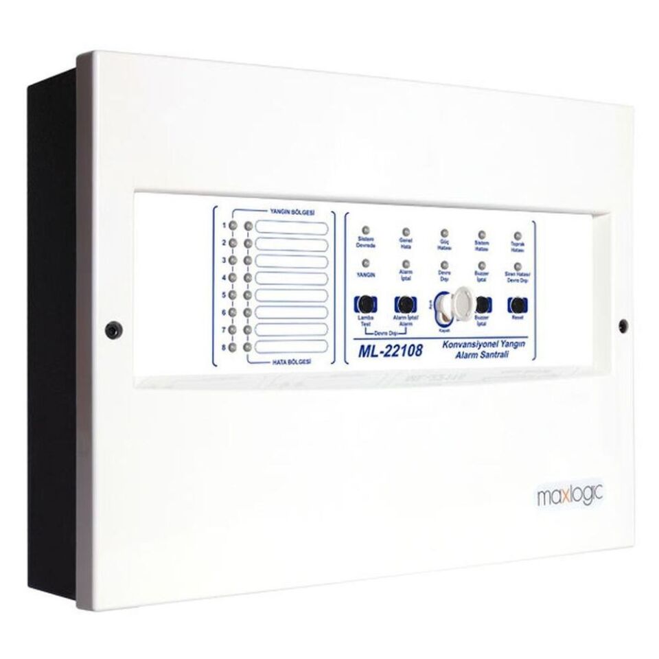 Maxlogic Konvansiyonel Yangın Alarm Santralı, 8 Bölge