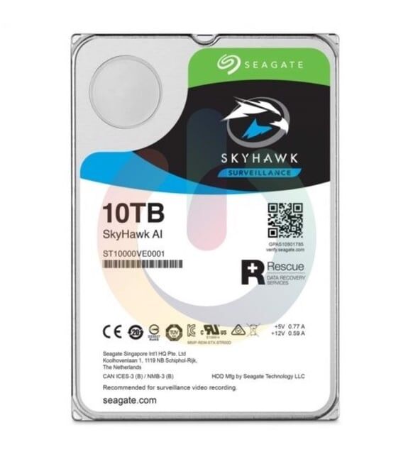 SEAGATE 10TB 3.5 SKYH AI SATA 7200RPM 256MB ST10000VE001